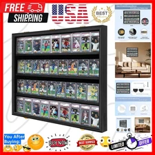 Graded Sports Card Display Case Lockable,Trading Card Collector Wall Display ...