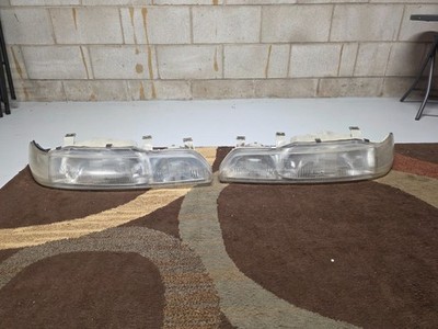 90-93 JDM Honda Integra Da9 Coupe Headlights Acura Oem Stanley