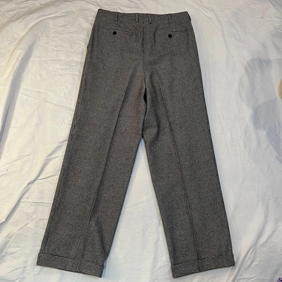 Traje De Colección Luciano Barbera Louis, Boston Lana Gris Pata de Gallo 40 35 x 28.5 Foto 2 de 4