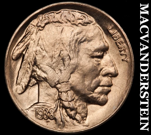 1938-D Buffalo Nickel-Choice Gem BU +++++ Lustrous No Reserve #i2988