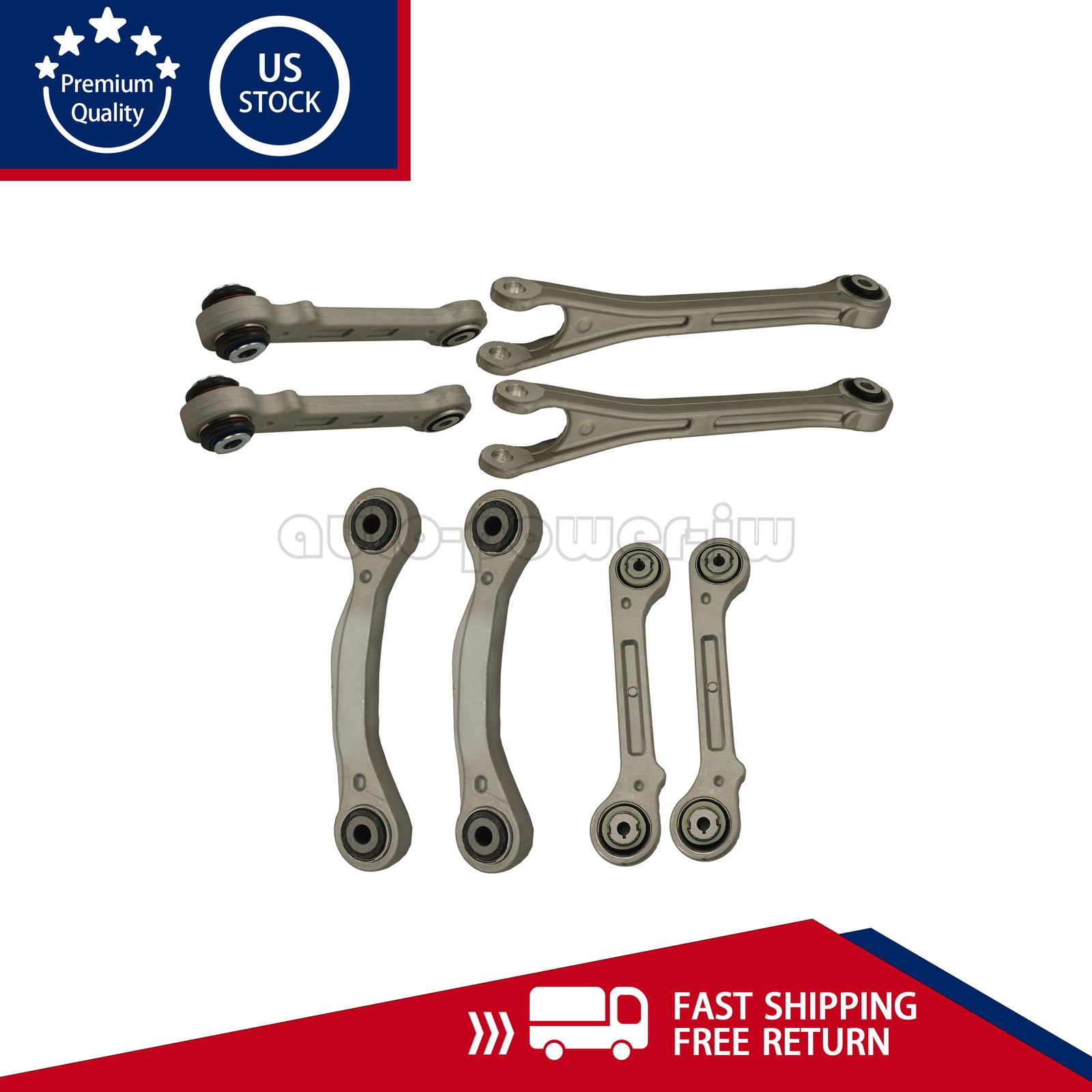 NEW 8PCS Rear Suspension Control Arm Kit Fit 2017+ Maserati Levante US