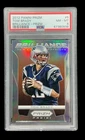 2012 panini prizm #5 tom brady; silver SSP brilliance PSA 8 (1st PRIZM INSERT)