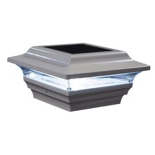 Classy Caps SL211W 4x4 Imperial Solar Post Cap, White – Inch, 