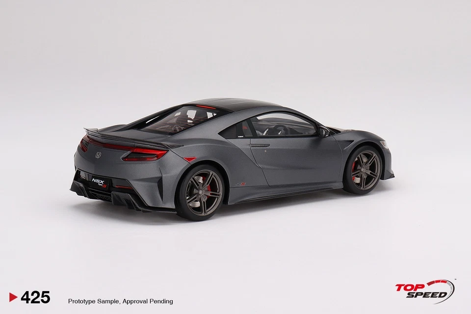 1/18 Top Speed Honda NSX TYPE S 2022 Gotham Grey Matte (TS0425) - Image 2 of 4