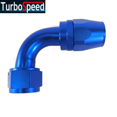 New 16AN AN16 90 Degree Blue Swivel Oil/Fuel/Gas Line Hose End Fitting Adapter