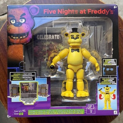 FNAF Five Nights at Freddy's Jazwares Golden Freddy Office Set 5