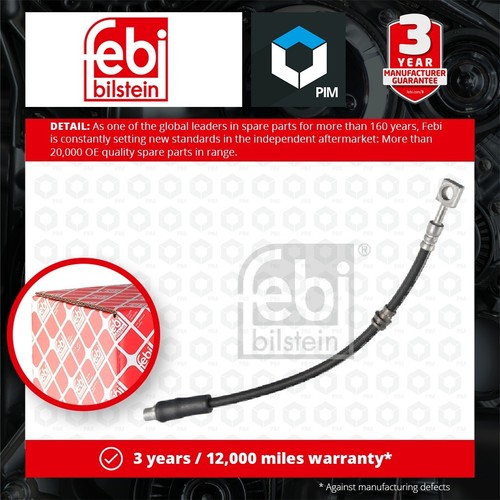 Brake Hose fits SAAB 9-3 YS3F Front Left or Right 02 to 15 Hydraulic 024436541