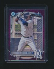RICHARD MATIC 2025 BOWMAN CHROME 1ST PURPLE REFRACTOR RC PARALLEL 025/199 #71
