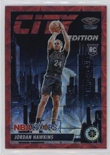 2023 NBA Hoops Premium Stock City Edition Red Prizm /88 Jordan Hawkins #7 11ks