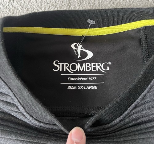 Stromberg Rundhals Golf Pullover - Herren - XXL 2XL - Stretch - Schwarz & Grau - Bild 5 von 10