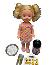 DS LOT E DRESSED BARBIE DOLL KELLY IN PLAID DRESS PAJAMAS PINK SHOES ACCS
