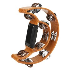 Tambourine Double Row Double Row Handbell Tambourine Metal Jingles With
