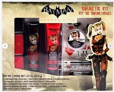 Harley Quinn Batman Halloween Cosplay Make Up Hair Eyeshadow Lipstick Tattoos