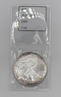 1999 American Silver Eagle Toned 0.999 Silver bullion 1 troy oz