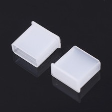 50 Pcs Transparent USB Port Plugs Covers for Laptop and PC Accessories