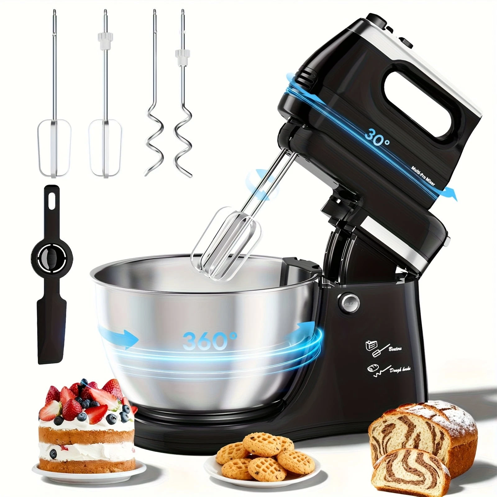 GENERIC SWINGING STAND MIXER DELUXE PRO - BLACK - Scratch & Dent
Opens in a new window or tab