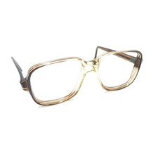 Titmus Vintage Translucent Brown Square Eyeglasses Frames 56-16 145 USA Designer
