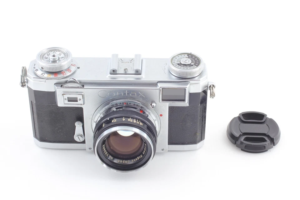 Nikkor H.C Lens [ Near Mint ] Contax IIa Rangefinder + 5cm 50mm f /2 From JAPAN - Image 3 of 4