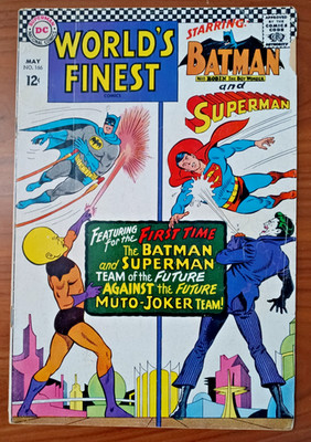 World's Finest Comics #166 (DC Comics May 1967) Batman Superman Low-Grade