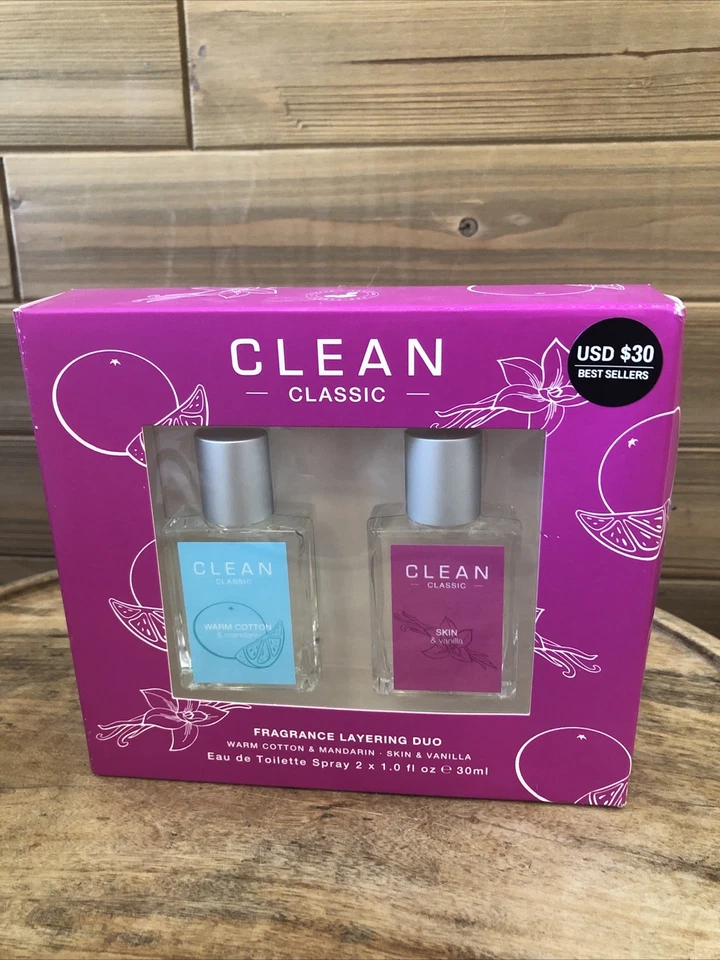 Clean Classic Fragancia Capas Duo Eau De Toilette Spray 30 ml cada uno nuevo en caja Foto 2 de 4