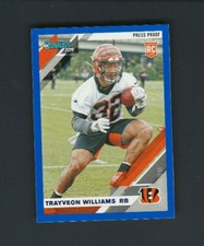 2019 Panini Donruss Press Proof BLUE # 293 Trayveon Williams Rookie
