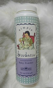 simple talcum powder