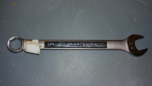 Craftsman-3-4-034-6-Point-Alloy-Steel-Combination-Wrench-SAE-9-44389-A-AF