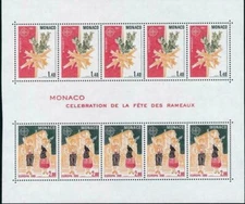 MONACO, SC 1279a, 1981 Europa stamp sheet of 10. MNH. CV $18.