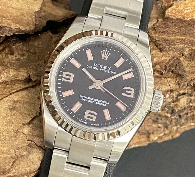 Rolex Oyster Perpetual Armbanduhr Fur Damen Gunstig Kaufen Ebay