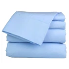 Complete Bedding Set Sky Blue Solid Choose US Sizes 1000 TC 100%Egyptian Cotton
