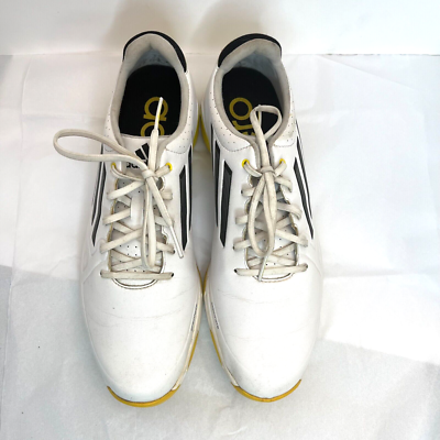 Adidas Golf Shoes Yellow White Black Stripe Adizero Sprintweb