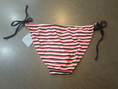 John Lewis Nautucal Stripe Hipster Side Tie Bikini Brief Size 12 RRP £12 - Picture 2 of 2