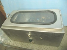 One Hinged Stainless Steel electrical Enclosure 24" x 12" x 12" w/? componets