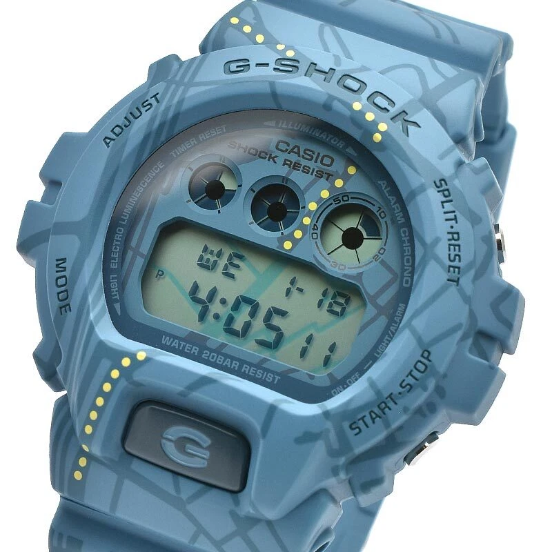 CASIO G-SHOCK DW-6900SBY-2JR Treasure Hunt Digital Watch Blue Shibuya Men's