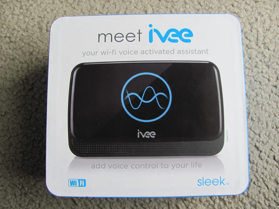 Brand New IVEE Sleek Your Wi-Fi Voice Activated Assistant Black - Image 4 of 4