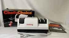 Chefs Choice Knife Sharpener Model 110 White Diamond Hone Trizor Edge Electric