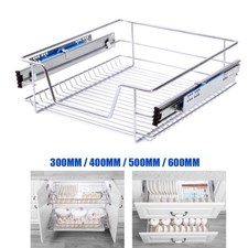 Kitchen Pull Out Soft Close Basket 300-600mm Slide Out Cabinet Storage Drawer UK