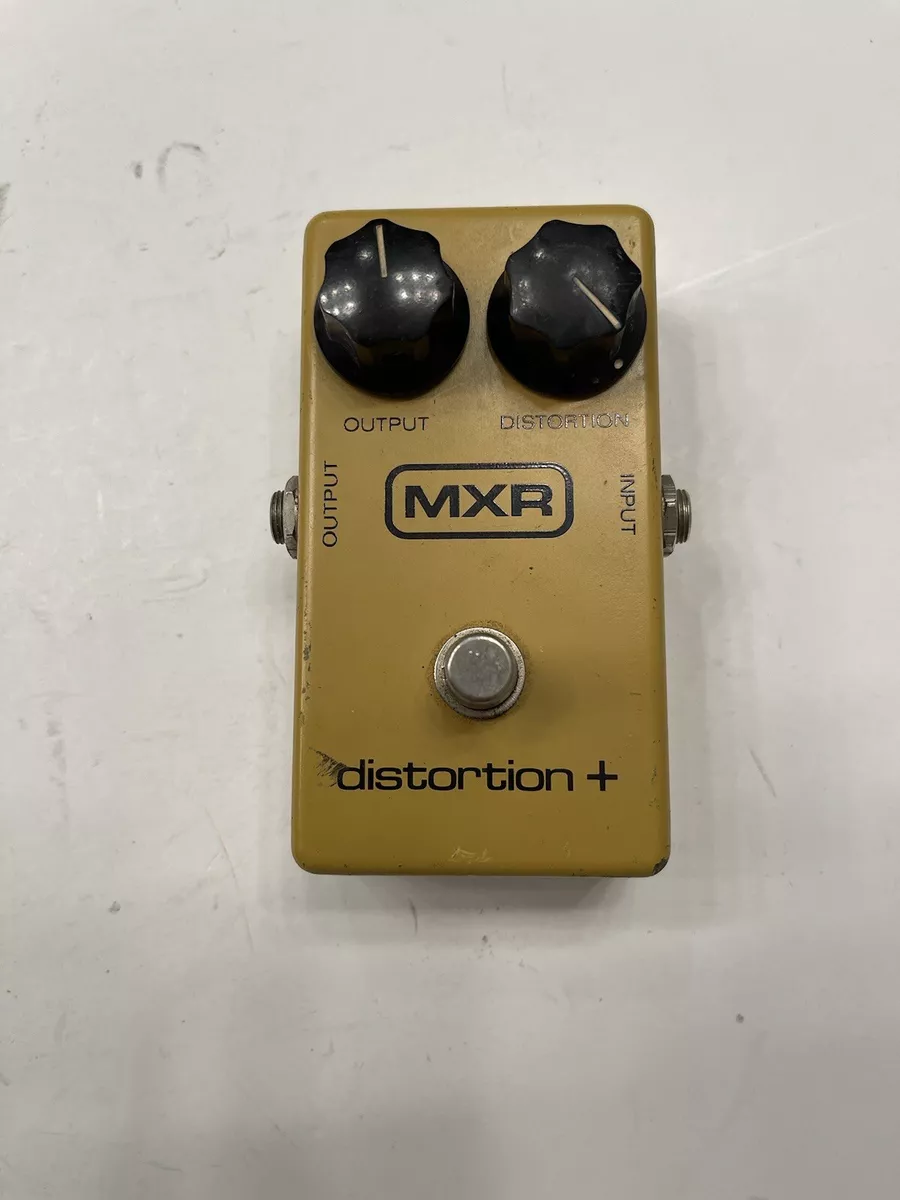 MXR Distortion + Plus Overdrive Vintage 1980 Block Logo Guitar Effect Pedal