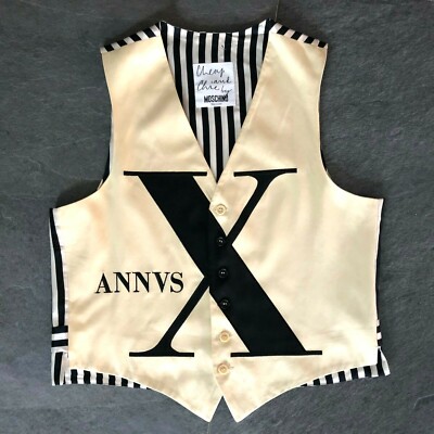 vintage MOSCHINO CHEAP and CHIC cotton men's vest ANNVS X design size IT 50