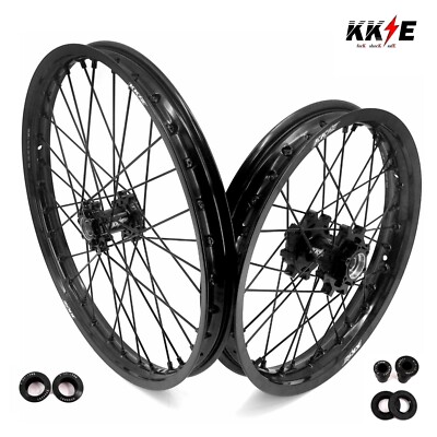 KKE 19/16 Front Rear Wheels Rims for E-Ride Pro-SS 2024 Black Hubs E-Bike