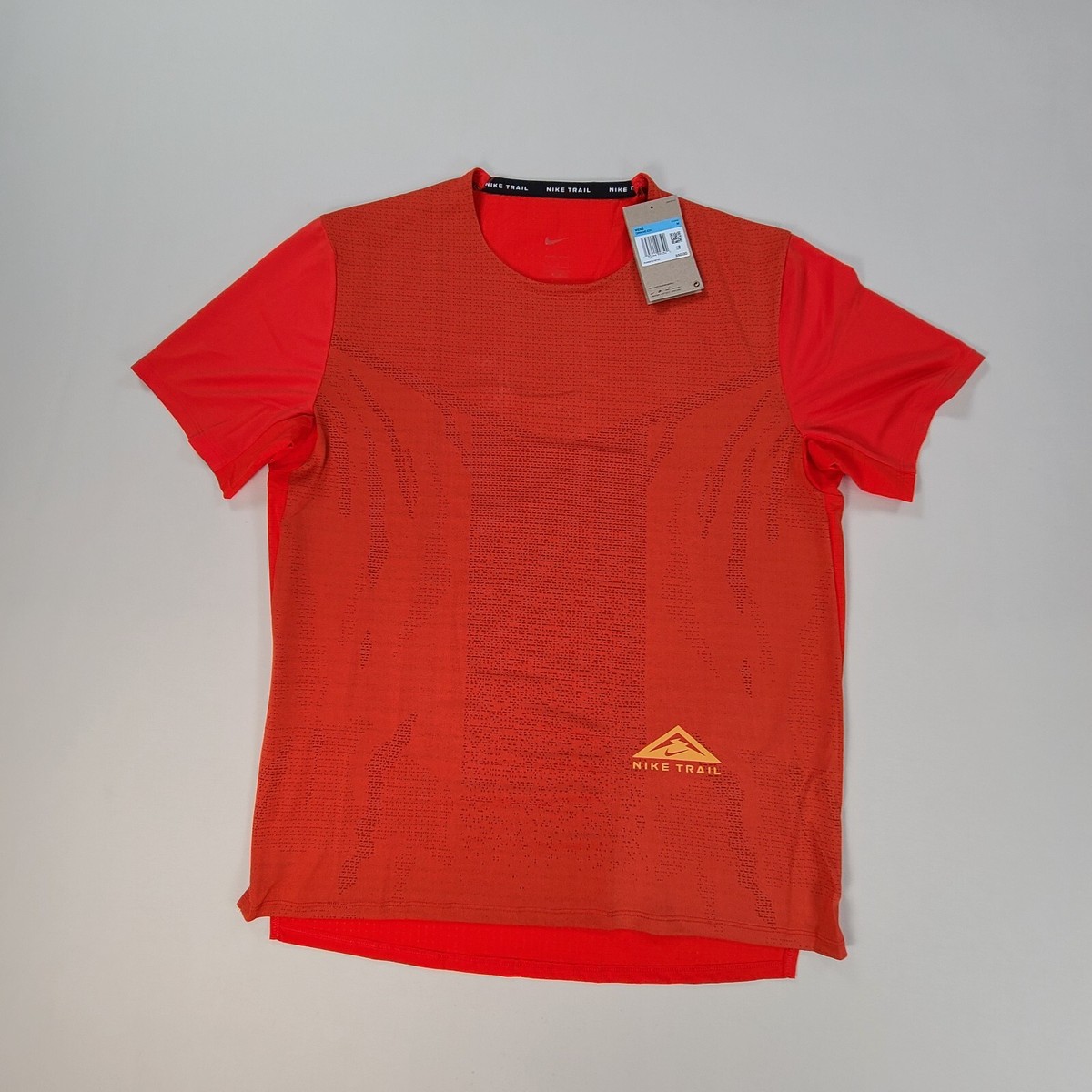 Nike Mens Shirt Adult Medium Red Trail Running Dri-Fit