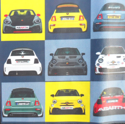 Abarth Fiat 124 Lizenz Artikel Polohemd Schwarz NEU Deutsche Größe LARGE - SALE