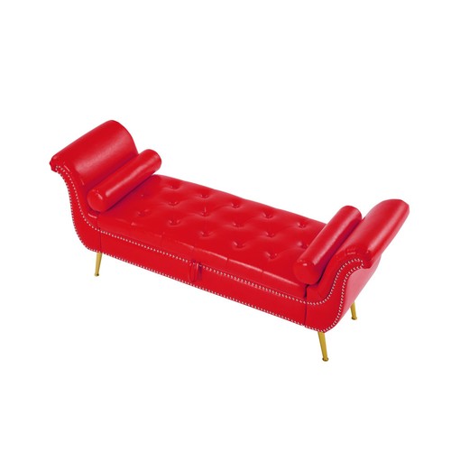 Futon Sofa PU Leather With Storage Space & 2 Pillows For Modern Living Room New - Picture 3 of 12