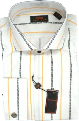 white and gold designer shirt