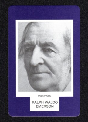 Ralph Waldo Emerson Poet 1993 Face To Face Game Card Canadian Issue