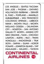 Single Airline Playing Card "Continental, COA-206B" Chan/Mertens #, Stand
