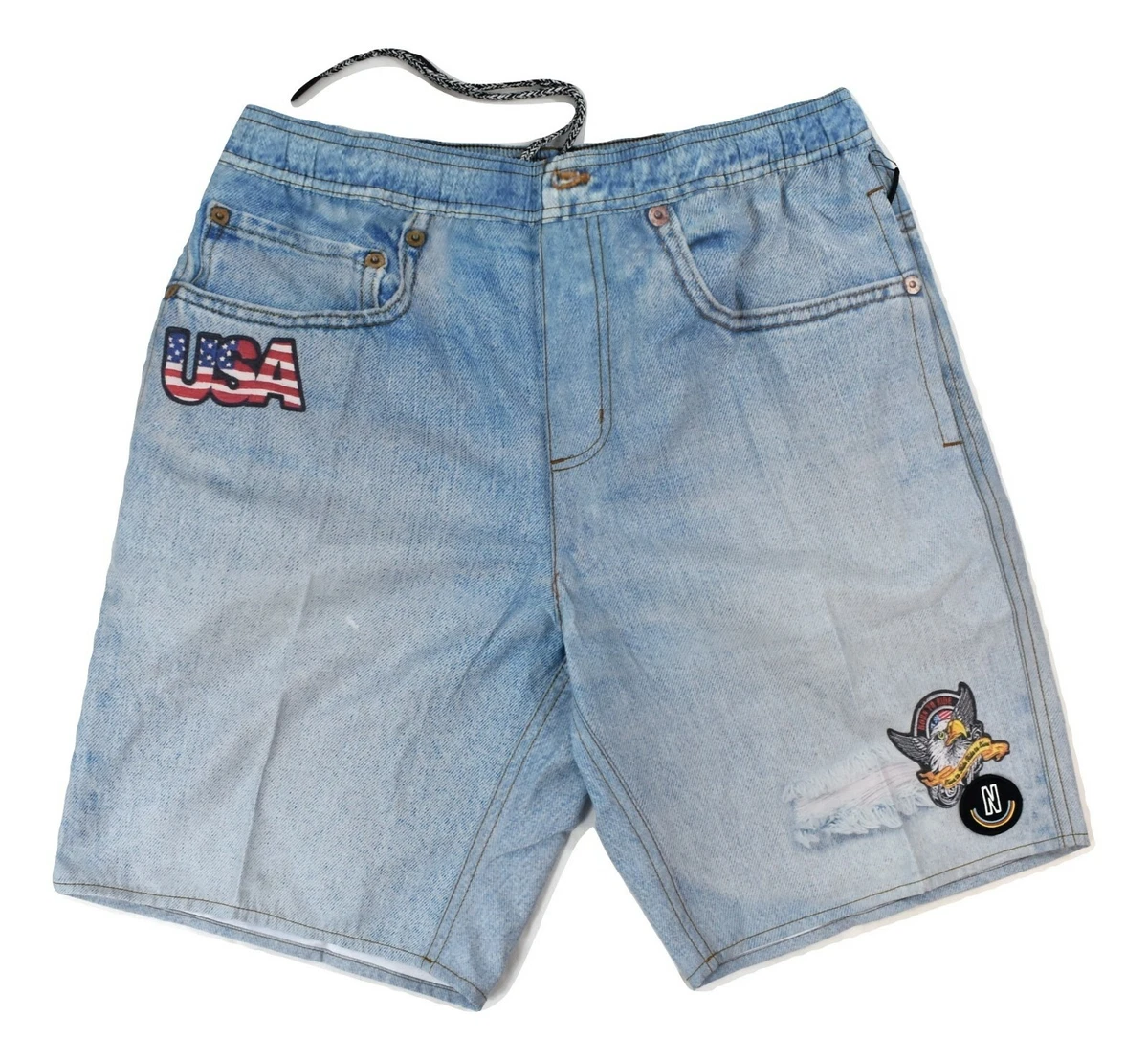 Jean swim shorts top