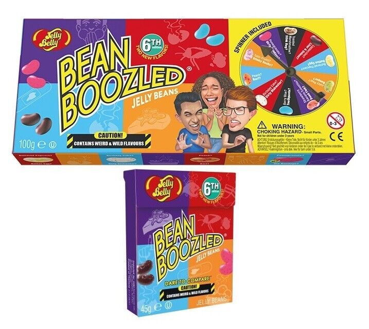 2 Jelly Belly Bean Boozled Spinners and 8 (1.6 ounce) Refill Boxes
