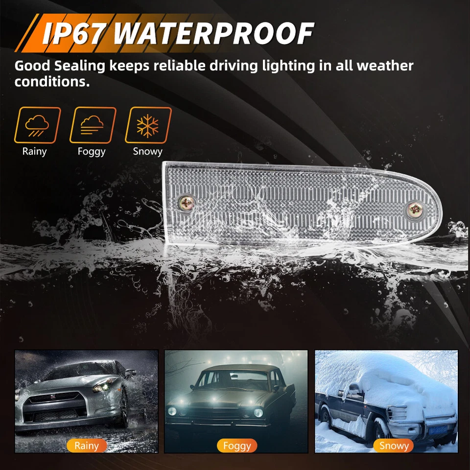 2 luces de reversa de respaldo para parachoques trasero con lente transparente para G5 Monte Carlo 2000-2009 Foto 4 de 4