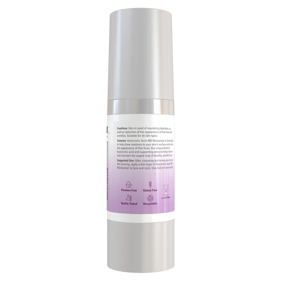 NOW Hyaluronic AM Moisturizer - 2 fl oz, Smoothing and Toning, Rehydrating skin - Image 3 of 4